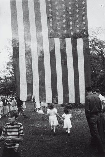 ROBERT FRANK American, b. Switzerland, 1924 F: ROBERTFRANKAmerican, b. Switzerland, 1924Fourth of July, Jay, New York, 1955.Oversized gelatin silver print, printed circa 1