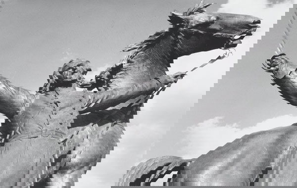 WALKER EVANS American, 1903-1975 Battlefield: WALKEREVANSAmerican, 1903-1975Battlefield Monument, Vicksburg, Mississippi, 1936.Gelatin silver print on Postcard stock.