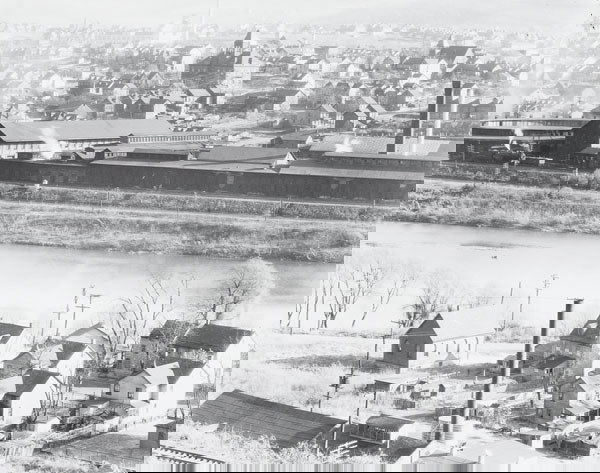 WALKER EVANS American, 1903-1975 View of East: WALKEREVANSAmerican, 1903-1975View of Easton, Pennsylvania, 1935.Gelatin silver print.7¨ý x 9¨ö in
