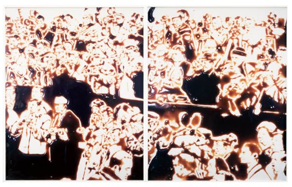 VIK MUNIZ Brazilian, b. 1961 Photo Op, 1998 F: VIKMUNIZBrazilian, b. 1961Photo Op, 1998 From "Pictures of Chocolate".Dye destruction diptych.E