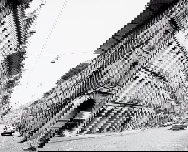 THOMAS STRUTH German, b. 1954 Kramgrasse Bern: THOMASSTRUTHGerman, b. 1954Kramgrasse Bern, 1989.Gelatin silver print, printed 1989.18 x 22½ in. (