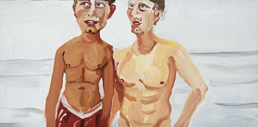 CHANTAL JOFFE, Untitled, 2000: Untitled, 2000. Oil on board. 47 × 95.5 cm (18 1/2 × 37 5/8 in). ♠ PROVENANCE Victoria Miro Gallery, London Private Collection, Rome