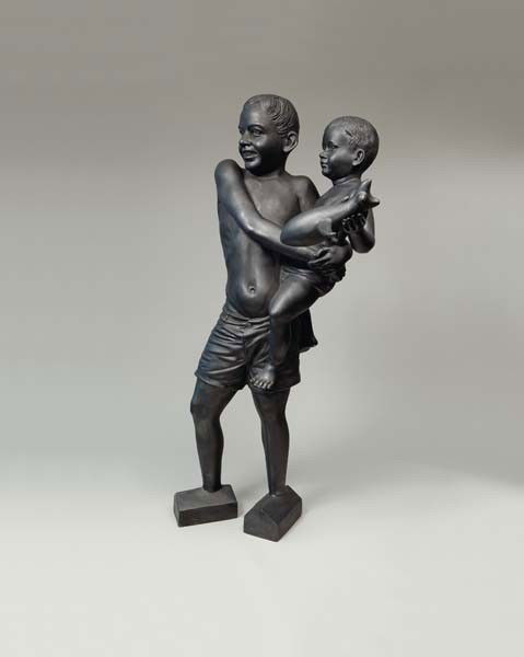 JITISH KALLAT, Hypotenuse, 2006: Hypotenuse, 2006. Black lead, fibreglass, stainless steel. 142 × 45 × 45 cm (55 7/8 × 17 3/4 × 17 3/4 in). Signed, titled, dated ‘JITISH KALLAT 2006 HYPOTENUSE’ and numbered of 3 o