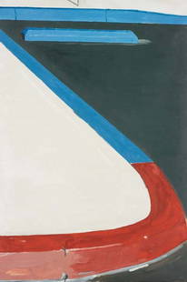 KOEN VAN DEN BROEK, Red&Blue / White&Black, 2002: Red&Blue / White&Black, 2002. Oil on canvas. 120 × 80 cm (47 1/4 × 31 1/2 in). Signed, titled and dated ‘Red&Blue / White&Black 2002 Koen van den Broek’ on the reverse. ♠ PROVENANC