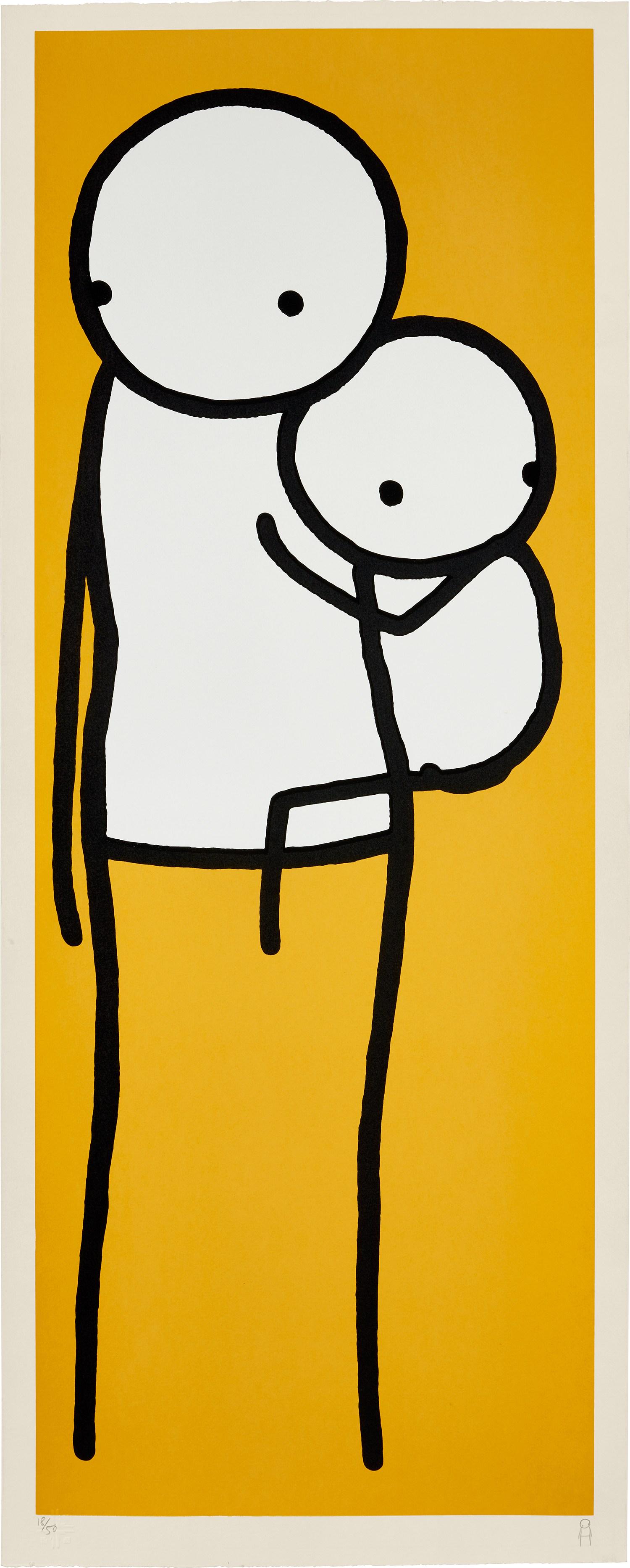 Stik: Single Mum 2011 Screenprint in colors, on buff Somerset paper, with full margins. I. 41 3/4 x 15 3/4 in. (106.1 x 40 cm) S. 44 x 17 3/4 in. (111.8 x 45.1 cm) Inscribed with the artist's emblem and num