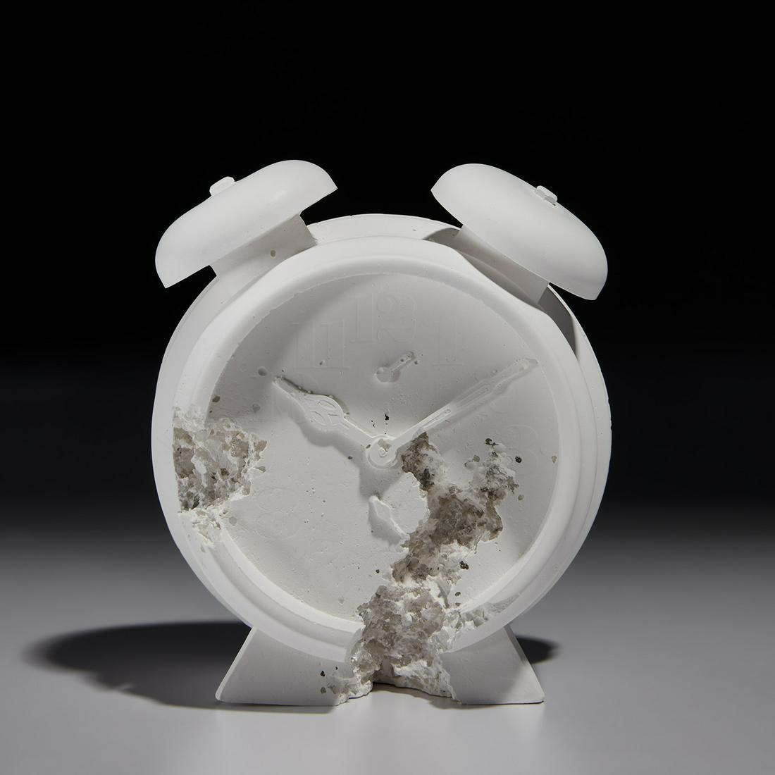 Daniel Arsham: Future Relic 03 (Clock) 2015 Cast multiple in plaster and crushed glass, contained in the original foam-lined presentation box. 6 x 5 x 2 3/4 in. (15.2 x 12.7 x 7 cm) box 6 x 10 1/8 x 8 1/4 in. (15.2