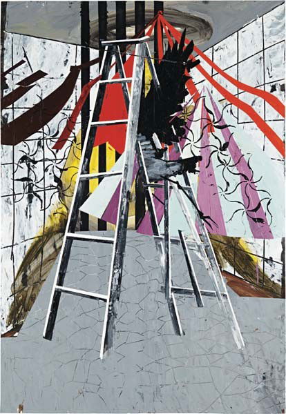 FRANCESCA DIMATTIO, Crash, 2006: Crash, 2006. acrylic and gouache on paper 44 x 30 1/4 in. (111.8 x 76.8 cm) PROVENANCE Acquired directly from the artist