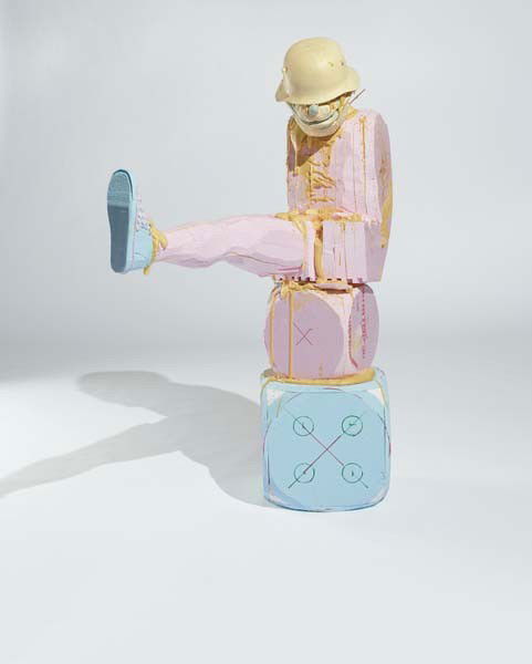 FOLKERT DE JONG, My Space!, 2007: My Space!, 2007. Styrofoam, polyurethane foam, liquid plastic, adhesives 64 x 26 1/2 x 43 in. (162.6 x 67.3 x 109.2 cm) PROVENANCE Peres Projects, Los Angeles EXHIBITED Los Angeles, Folkert de Jong: D