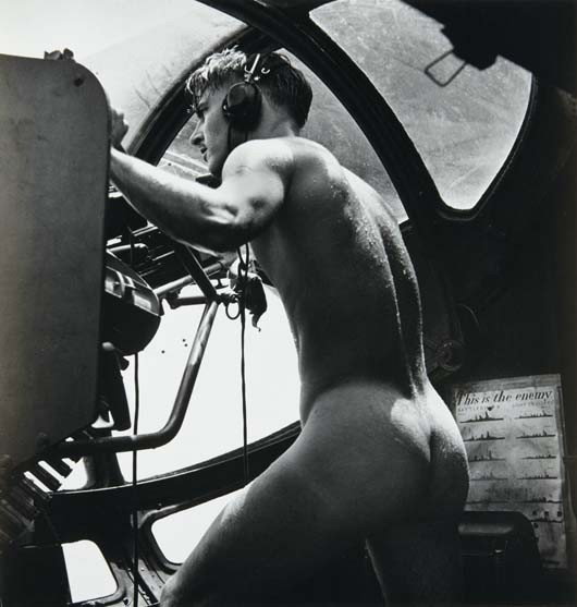 HORACE BRISTOL, PBY Blister Gunner, Rescue at Raba: PBY Blister Gunner, Rescue at Rabaul, 1944. Gelatin silver print, printed later. 16 x 15 1/4 in. (40.6 x 38.7 cm) Signed in pencil on the verso. PROVENANCE Bonni Benrubi Gallery, New York LITERATURE C
