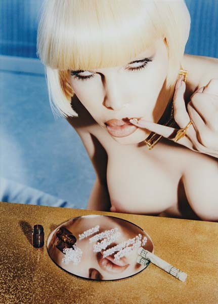 DAVID LACHAPELLE, Amanda Lepore: Addicted to Diamo: Amanda Lepore: Addicted to Diamonds, New York, 1997. Color coupler print, Diasec mounted. 23 3/8 x 17 in. (59.4 x 43.2 cm). Signed in ink, printed title, date and number AP3 on an artist's label affix