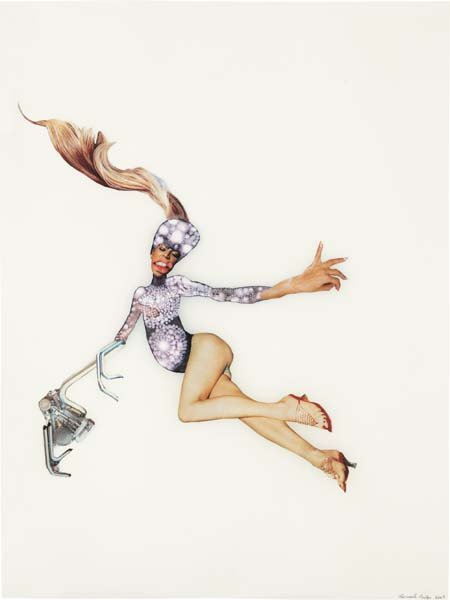 WANGECHI MUTU, Untitled, 2003: Untitled, 2003. collage on vellum 24 x 18 in. (61 x 45.7 cm) Signed and dated "Wangechi Mutu 2003" lower right. PROVENANCE Vielmetter Gallery, Los Angeles Private Collection