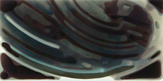 PETER ZIMMERMANN, Lines 8, 2002: Lines 8, 2002. epoxy resin on canvas 49 x 98 in. (124.5 x 248.9 cm) Signed, titled, and dated "Lines 8, P. Zimmerman, 2003" on the reverse. PROVENANCE Galerie Emmanuel Perrotin, Paris