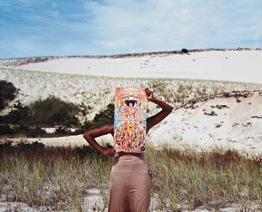 XAVIERA SIMMONS, Untitled (Cape), 2010: Untitled (Cape), 2010. C-print 20 x 30 in. (50.8 x 76.2 cm) This work is number one from an edition of five. PROVENANCE Courtesy of the artist SOLD TO BENEFIT BAM (BROOKLYN ACADEMY OF MUSIC) ON THE OC