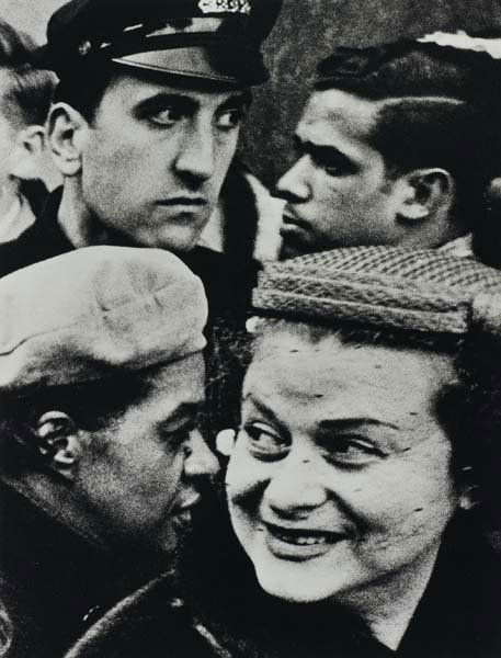 WILLIAM KLEIN, Four heads, New York, 1955: Four heads, New York, 1955. Gelatin silver print, printed later. 45.3 × 34.5 cm (17 7/8 × 13 5/8 in) Signed, titled and dated in pencil on the verso. PROVENANCE Sotheby's, London, 20 May 2010, Lot 4