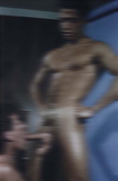 THOMAS RUFF, Nudes mn 12, 1999: Nudes mn 12, 1999. Digital colour coupler print, Diasec mounted. 138 × 90 cm (54 3/8 × 35 3/8 in) Signed, dated and numbered in pencil on the reverse of the backing board. One from an edition of 5.&