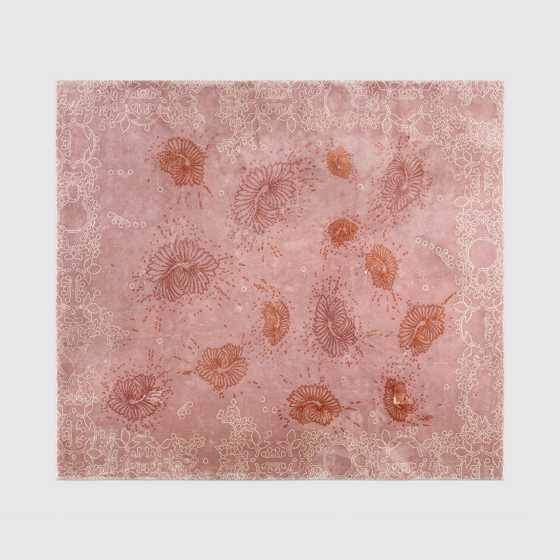 Federica Tondato: Alba carpet designed 2007 Wool. 121 x 135 1/2 in. (307.3 x 344.2 cm) Produced by Fedora Design, New York. Provenance Fedora Design, New York Acquired from the above by the present owner, 2017