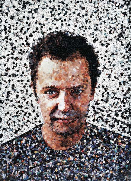 VIK MUNIZ, Self-Portrait (from Pictures of Magazine: Self-Portrait (from Pictures of Magazines), 2003. dye destruction print 100 x 72 in. (254 x 182.9 cm) Signed and dated "Vik Muniz 2003" on a label accompanying the work. This work is artist's proof th
