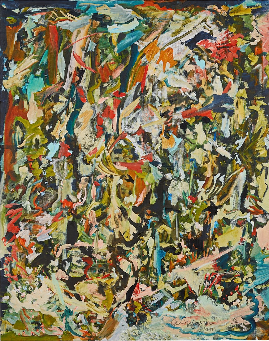 Cecily Brown: The Cutter 2018-2021 Giclée print in colors, on Epson Hot Press Bright paper, the full sheet. S. 29 x 22 7/8 in. (73.7 x 58.1 cm) Signed, dated and numbered 36/40 in pencil (there were also 10 ar