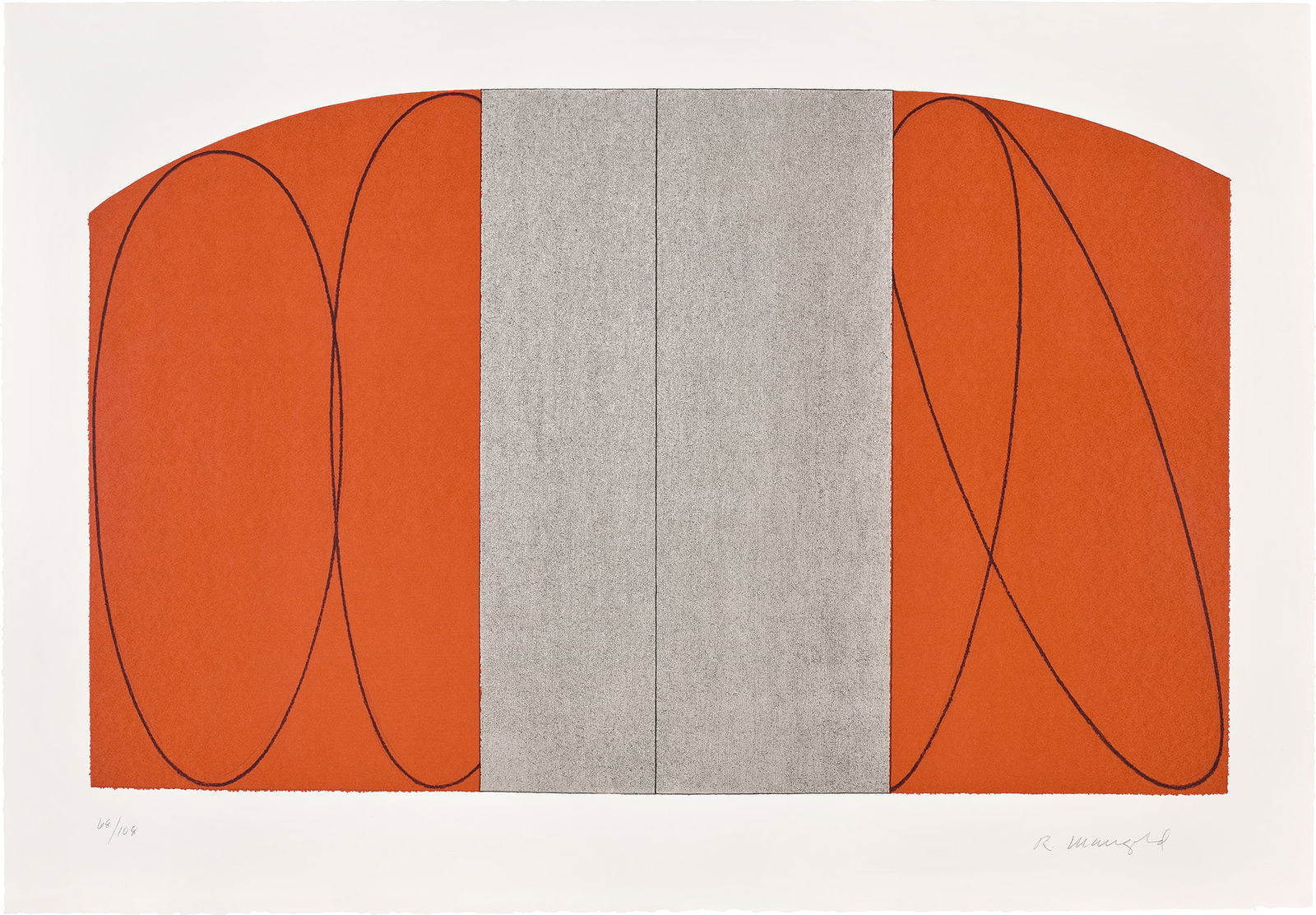 Robert Mangold: Untitled [Lincoln Center/List Print at the Barbican Centre] 1997 Screenprint in colours, on Somerset paper, with full margins. I. 60.3 x 99.1 cm (23 3/4 x 39 in.) S. 79.5 x 114.2 cm (31 1/4 x 44 7/8 i