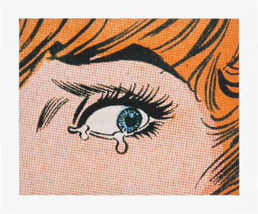 Anne Collier: Woman Crying, Comic, for Texte zur Kunst 2020 Ditone print in colours, on wove paper, with full margins. I. 30.8 x 38.7 cm (12 1/8 x 15 1/4 in.) S. 37.3 x 45.1 cm (14 5/8 x 17 3/4 in.) Signed and