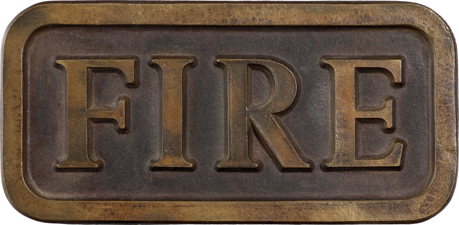 Stephen Kaltenbach: Fire, from 7 Objects/69 1969 Patinated bronze multiple. 3 3/4 x 7 3/4 in. (9.5 x 19.7 cm) Incised with signature on the reverse, presumably a proof aside from the edition of 100 (there were also 10 ar