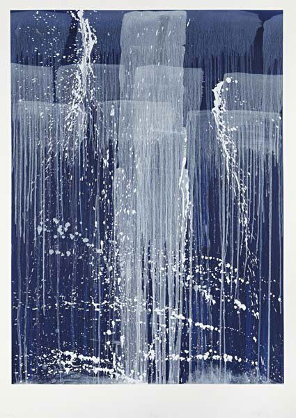 PAT STEIR, Blue, 2004: Screenprint in colors, on wove paper, with full margins,. I. 48 x 35 in (121.9 x 88.9 cm); S. 56 1/2 x 43 in (143.5 x 109.2 cm). signed and numbered `PP 5/5' in pencil (an printer's proof, the edition