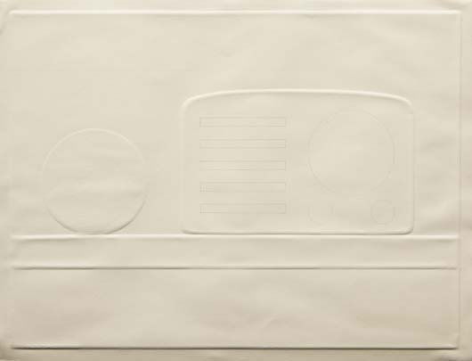 TOM WESSELMANN, Still Life with Radio, from New Yo: Embossing with pencil additions, on wove paper, with full margins,. I. 15 3/4 x 20 3/4 in (40 x 52.7 cm); S. 17 x 22 in (43.2 x 55.9 cm). signed, dated `65’ and numbered 179/200 in pencil, published