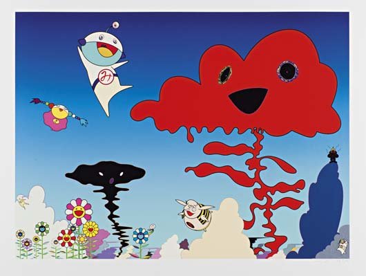 TAKASHI MURAKAMI, Eco Eco Rangers Earth Force, 200: Screenprint in colors, on wove paper, with full margins,. I. 13 3/4 x 18 5/8 in (34.9 x 47.3 cm); S. 17 3/4 x 22 5/8 in (45.1 x 57.5 cm). signed, dated `05' and numbered `XP 7/70' in pencil, very mino