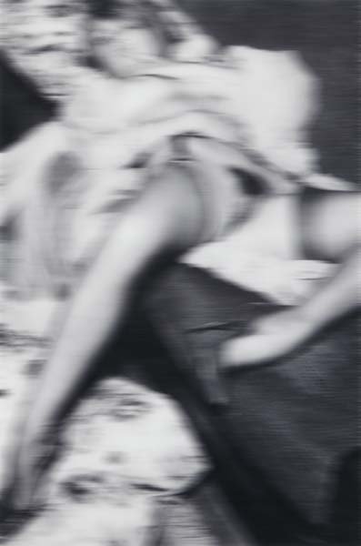 THOMAS RUFF, Nudes bo 36, 2000: Chromogenic print, Diasec mounted. 53 x 35 1/4 in. (134.6 x 89.5 cm). Signed, dated and numbered 4/5 in pencil on the reverse of the backing board. PROVENANCE Marc Jancou Fine Art, New York Sotheby's