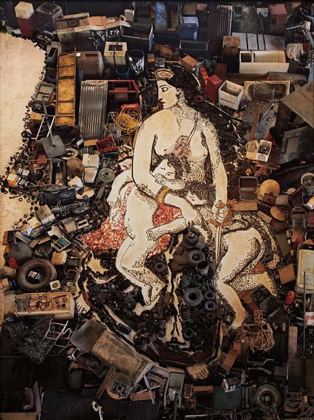 VIK MUNIZ, Medea, about to Kill her Children, after: Chromogenic print. 94 x 70 in. (238.8 x 177.8 cm). Signed, dated in ink, printed title, date and number on a gallery label affixed to the reverse of the flush-mount. Number 1 from an edition of 6. PRO