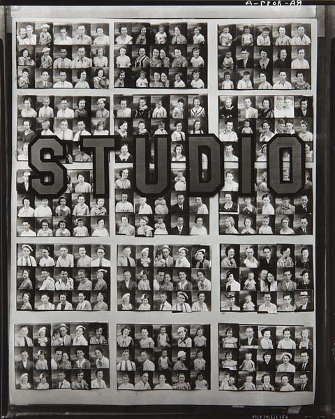 WALKER EVANS, Penny Picture Display, Savannah, 1936: Gelatin silver print, printed 1950s. 9 1/2 x 7 1/2 in. (24.1 x 19.1 cm). Lunn Archive stamp on the verso. PROVENANCE Monte Clark Gallery, Vancouver