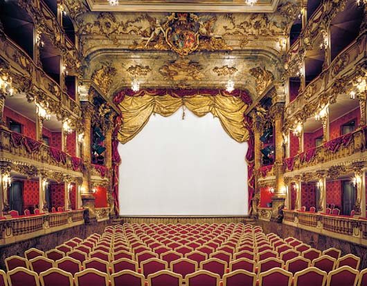 AHMET ERTUG, Cuvilliés-Theater, (Residenz Theater),: Chromogenic print, flush-mounted. 70 7/8 x 90 1/2 in. (180 x 230 cm). Signed in ink, printed title, date and number 3/3 on an artist's label accompanying the work. PROVENANCE Acquired directly from th
