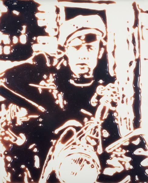 VIK MUNIZ (b. 1961) Brando. Signed, titled,: VIKMUNIZ(b. 1961)Brando.Signed, titled, numbered of three and dated "Brando 1999 Vik Muniz" on the reverse. Cibachrome.