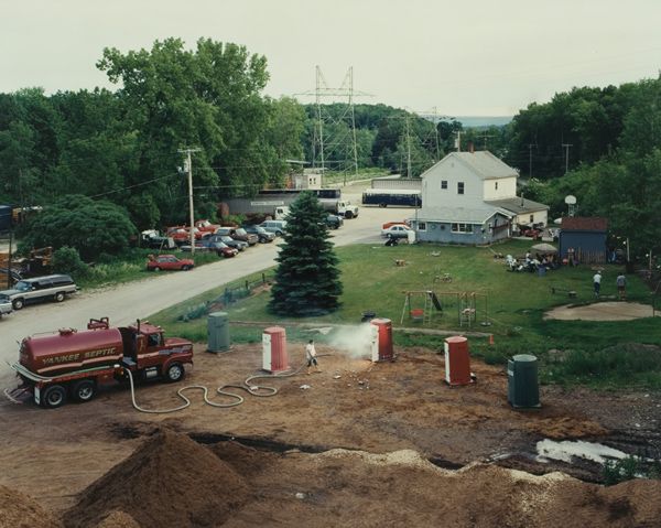 GREGORY CREWDSON (b. 1962) Untitled (Yankee S: GREGORYCREWDSON(b. 1962)Untitled (Yankee Sceptic ).Signed, numbered of ten and dated "Gregory Crewdson 1998" on a label adhe