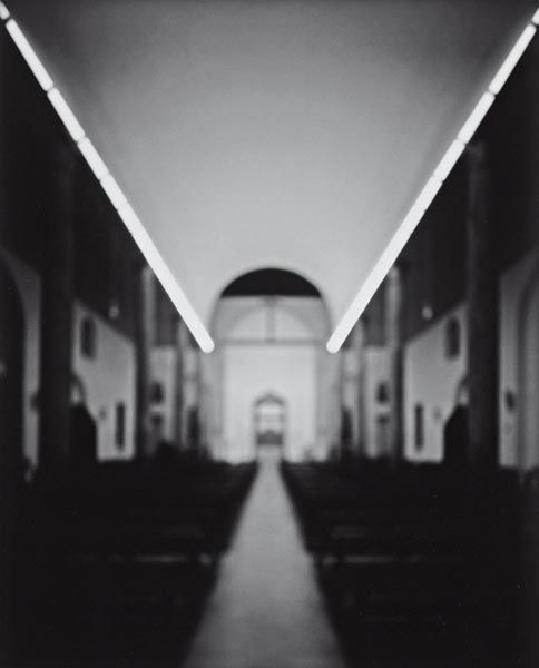 HIROSHI SUGIMOTO (b. 1948) Chiesa Rossa-Muzio: HIROSHISUGIMOTO(b. 1948)Chiesa Rossa-Muzio with Dan Flavin.Numbered "SUG-920" on the reverse. Gelatin silver print.