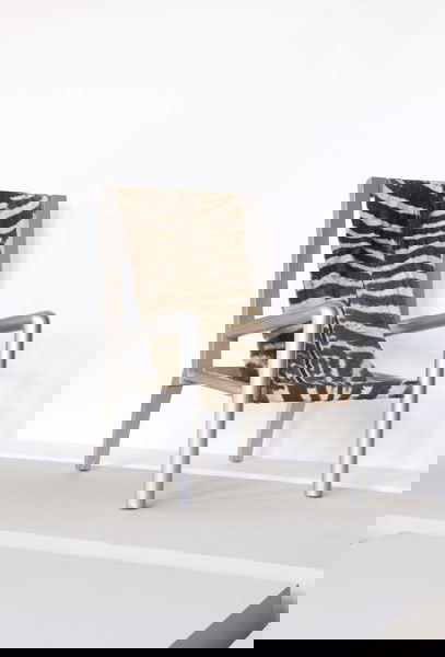 attributed to ROBERT MALLET-STEVENS Lounge c: attributed to ROBERTMALLET-STEVENSLounge chair, 1928-30Zebra skin, lacquered wood40 in. (101.6