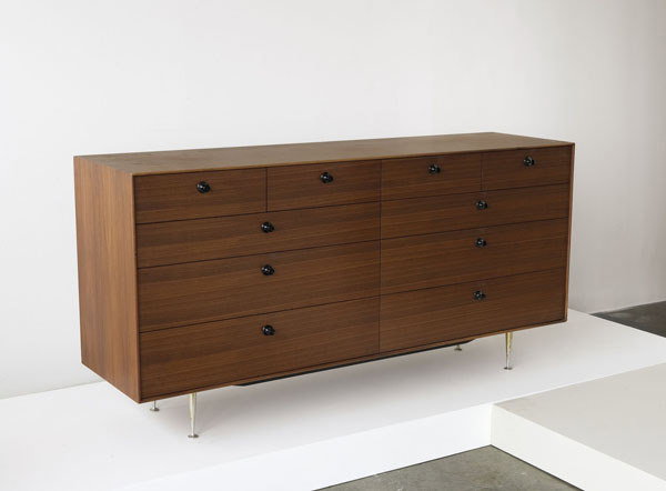 GEORGE NELSON Ten drawer "Thin Edge" cabinet