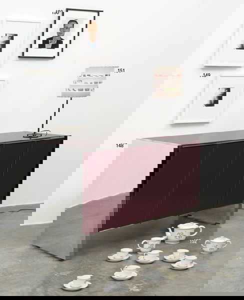 150: THOMAS RUFF (b. 1958) Porträt. Signed, d: THOMASRUFF(b. 1958)Porträt.Signed, dated "Th Ruff 1991" and numbered of 100 on the reverse. Color photograph.