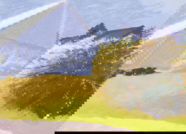 382: WOLF KAHN (b. 1927) Dark Pines. Signedand dat: WOLFKAHN(b. 1927)Dark Pines.Signed and dated "Wolf Kahn '03" and numbered of 108 along the lower edge. Screenprint on paper.