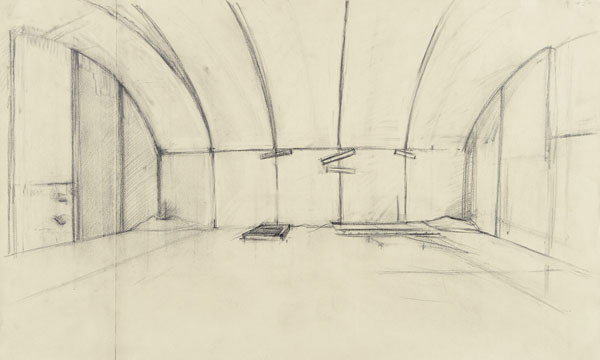 RACKSTRAW DOWNES b. 1939 Chinati East Building,