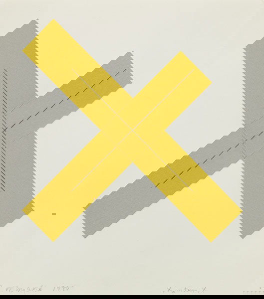 ROBERT MANGOLD b. 1937 X within X, 1980 Acrylic: ROBERTMANGOLDb. 1937X within X, 1980Acrylic and graphite on paper.10 ¨ú x 9 ¨ü in. (27.3 x 23.8 cm
