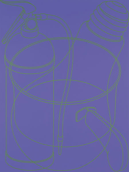 MICHAEL CRAIG-MARTIN b. 1941 Portrait (Purple),