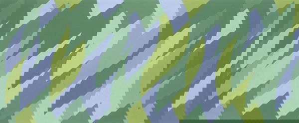 BRIDGET RILEY b. 1931 1st Revision April 13, 20: BRIDGET RILEYb. 19311st Revision April 13, 2001 Greens and Blues Study, 2001Gouache on paper.17 ¨þ