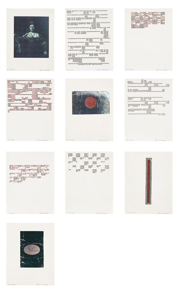 CARL ANDRE b. 1935 Six works from "Yucatan"; F: CARL ANDREb. 1935Six works from "Yucatan"; Four works from "Passport," 1960Unique Xerox copies.11