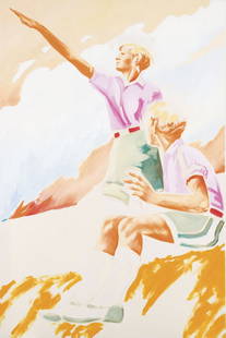 NORBERT BISKY b. 1970 MorgenTanzet Die Ganze W: NORBERTBISKYb. 1970MorgenTanzet Die Ganze Welt, 2002Oil on canvas.71 x 47 ¨û in. (180.3 x 119.7 cm