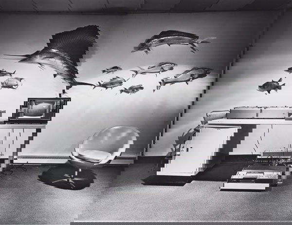 LYNNE COHEN Three works: i. Recording Studio,: LYNNECOHENThree works: i. Recording Studio, 1996 ii. Government Employment Office, Ottawa, 1977 iii. Phillips 1972, Drawing Room