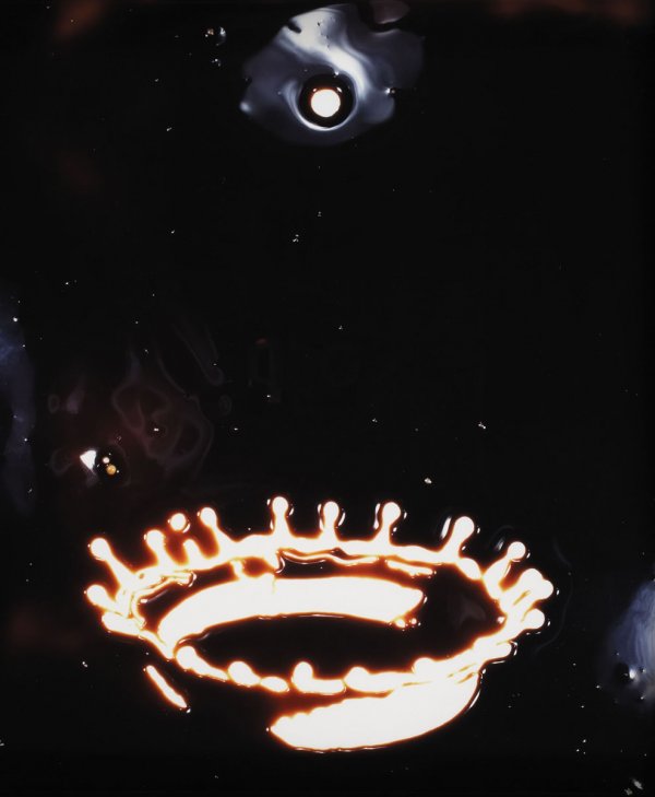 VIK MUNIZ b. 1961 Milk Drop, After Dr. Harold: VIKMUNIZb. 1961Milk Drop, After Dr. Harold Edgerton, from Pictures of Chocolate, 1997Dye destruction print.