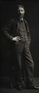FREDERICK HENRY EVANS 1853-1943 Portrait of Ge: FREDERICK HENRYEVANS1853-1943Portrait of George Bernard Shaw "Prophet eté," circa 1900Gelatin silver print.