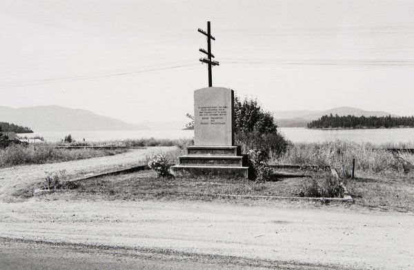 LEE FRIEDLANDER b. 1934 Mamaloose Point Monume: LEEFRIEDLANDERb. 1934Mamaloose Point Monument (David Thompson and Finnan MacDonald, Idaho), 1974Gelatin silver print origina