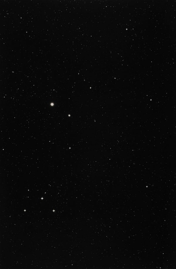 THOMAS RUFF b. 1958 03h 30m / -20°, 1992: THOMASRUFFb. 195803h 30m / -20°, 1992Color coupler print with Diasec face.79 ¼ x 52 &fr